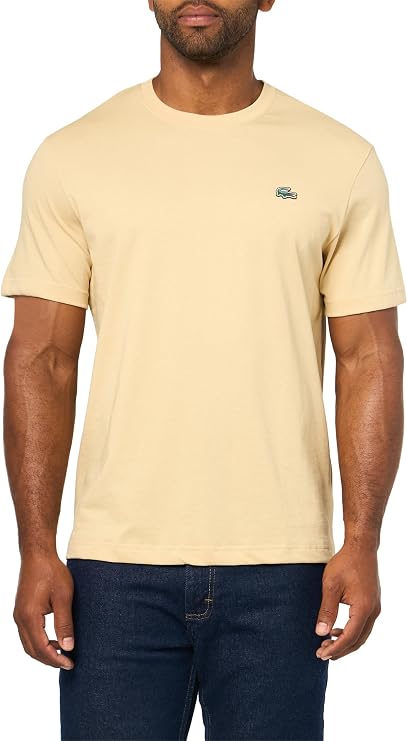 T-shirt homme en mélange de coton Beige